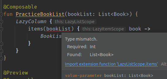 Import extension function